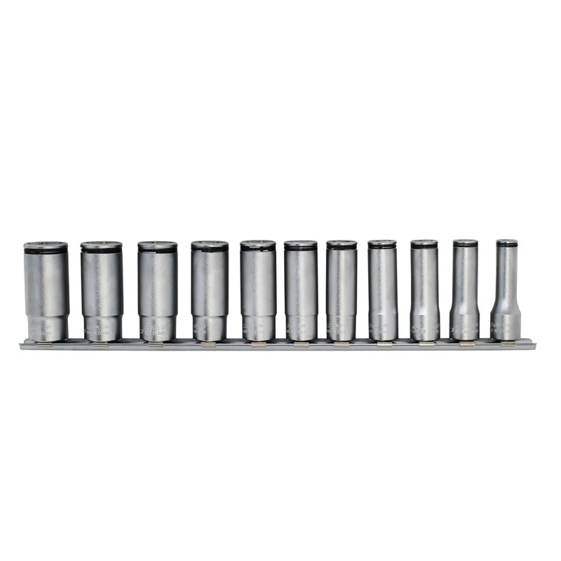 Ko-ken RS3350M/11 3/8 Sq. Dr. Deep Nut Grip Socket Set 8-19mm - 11 pieces